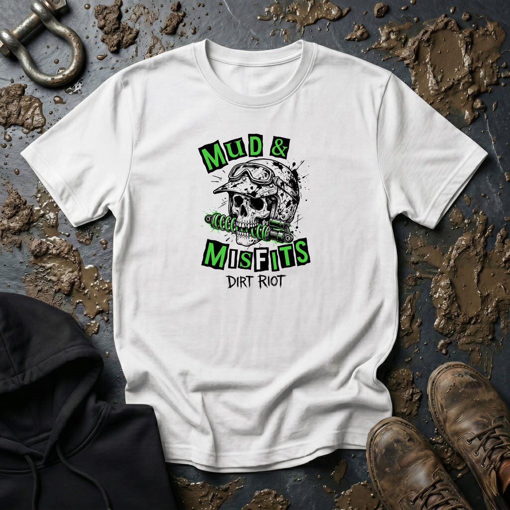 Mud & Misfits "Dirt Riot" Skull T-shirt