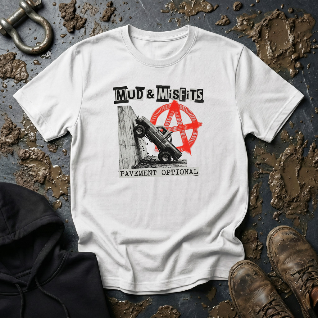 Mud & Misfits "Pavement Optional" Anarchy T-shirt