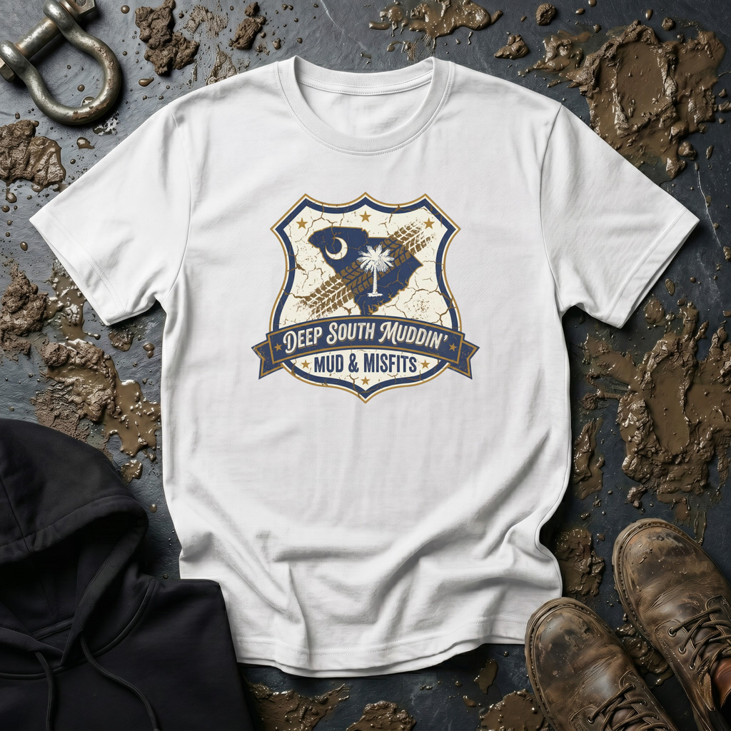 Mud & Misfits SC State Badge "Deep South Muddin" T-shirt