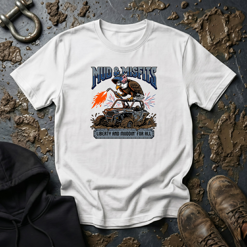 Mud & Misfits "Liberty and Muddin' For All" Shop Eagle T-shirt